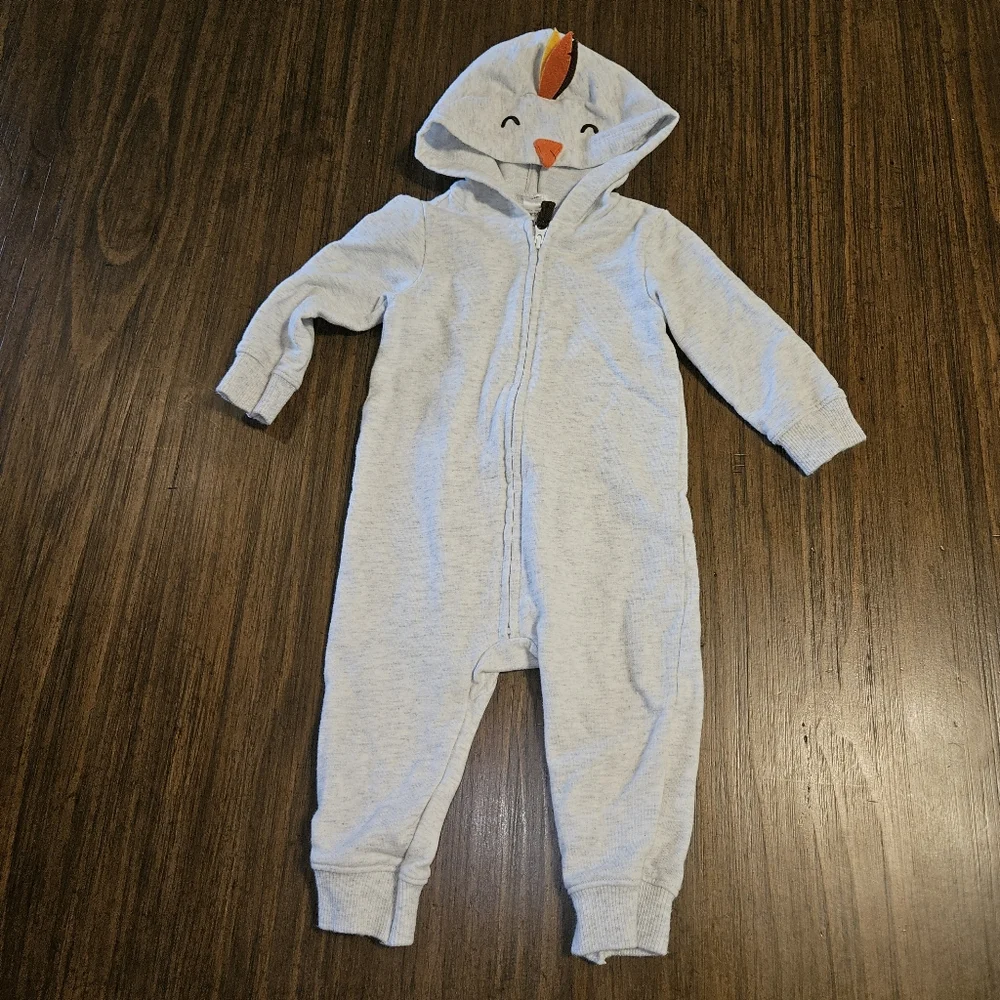 Carter's Little Turkey Romper 9 Months Boy Girl Thanksgiving Holiday